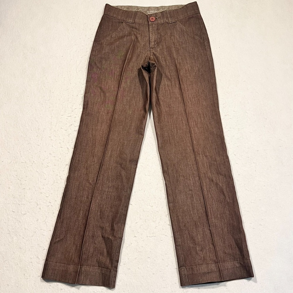 Lee‎ No Gap Waistband Pants Trousers Stretch Brown Women's 4 30x31
